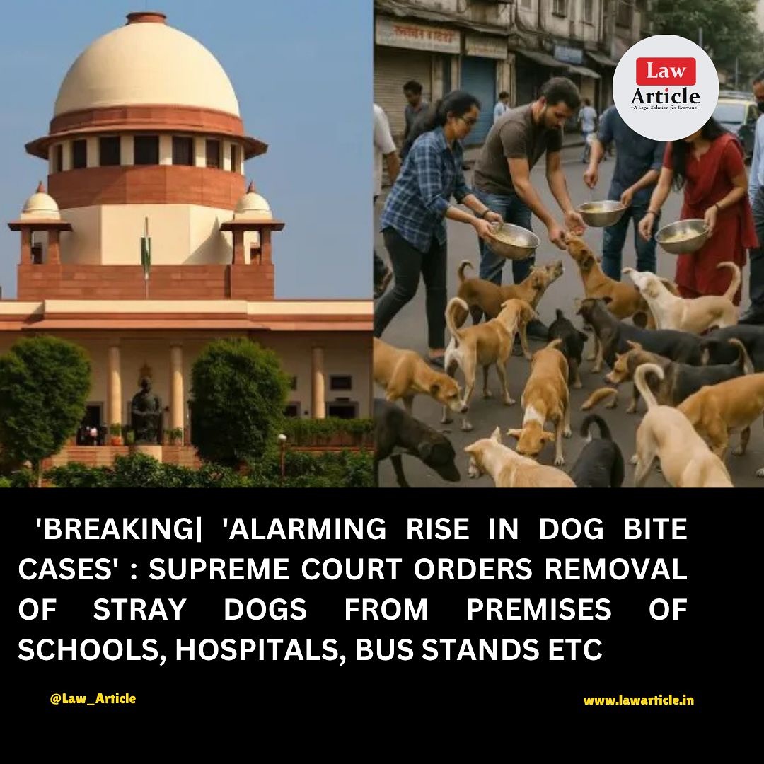 Law - 🚨 BREAKING: Supreme Court takes serious note of the alarming rise ...