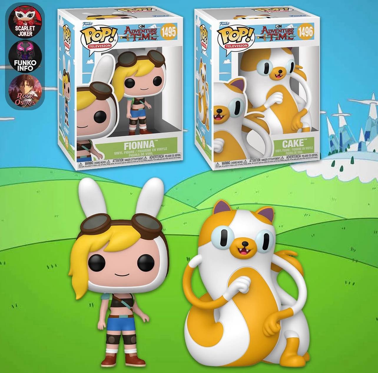 First look! Adventure Time with Fionna and Cake Funko POPs