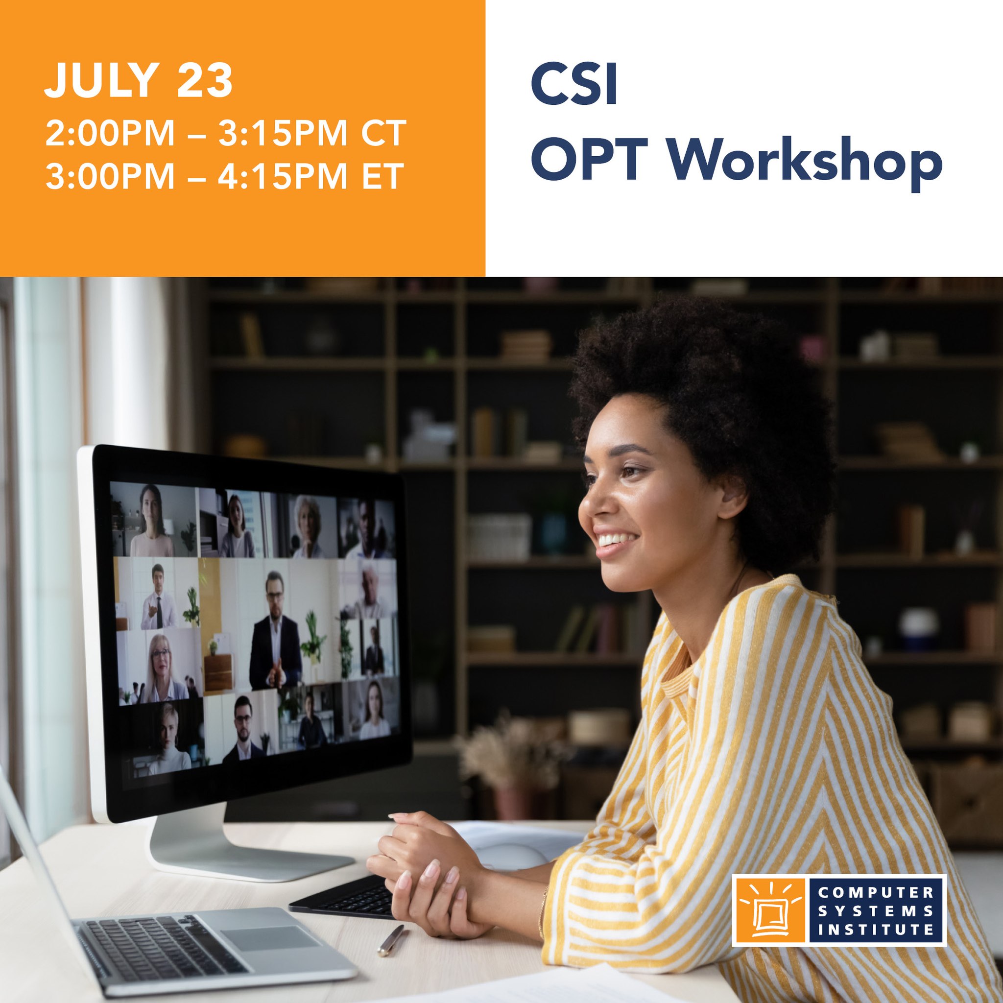 Join our 1-hour webinar with... - Computer Systems Institute | Facebook