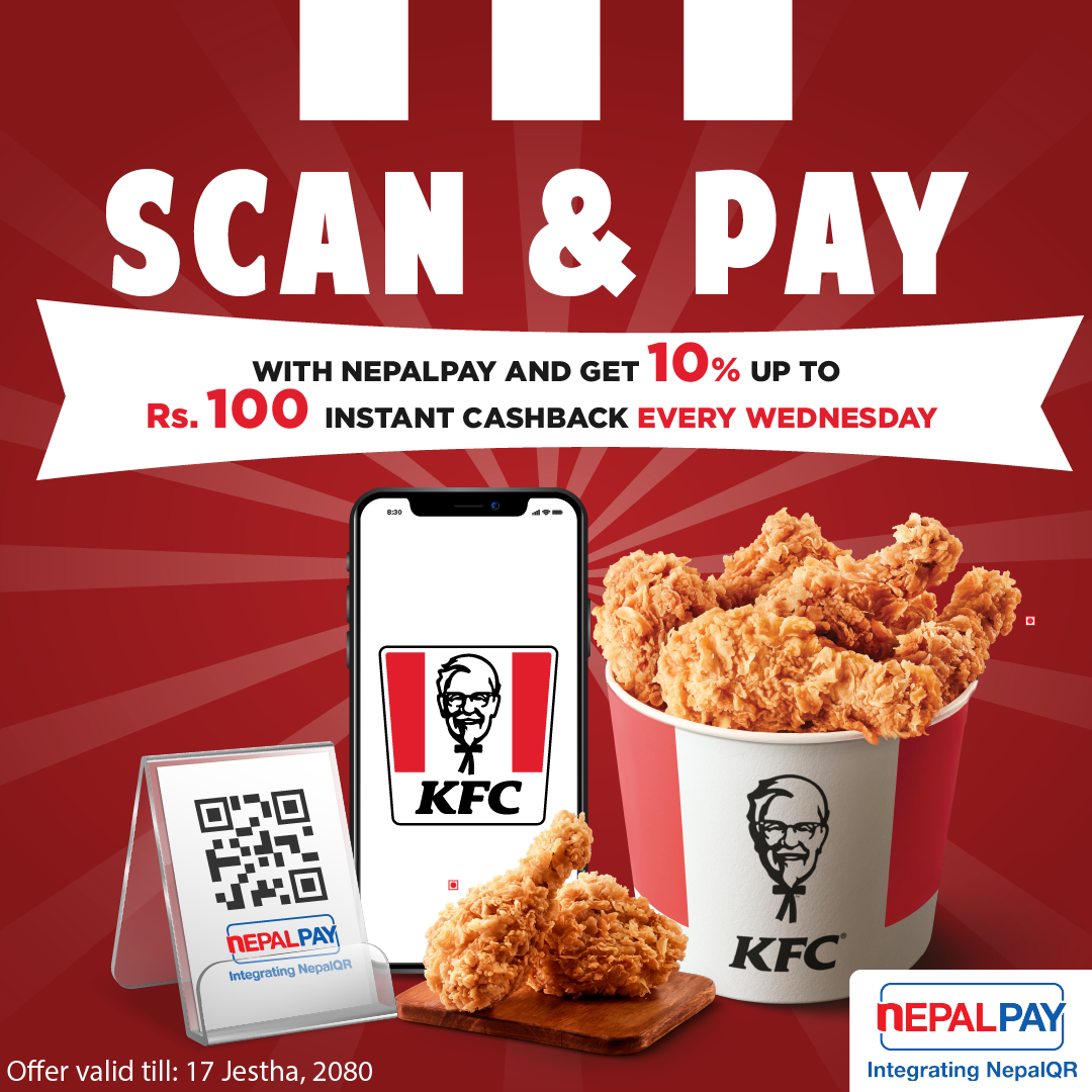 KFC - Get an instant cashback of 10% up to Rs. 100 every Wednesday when ...