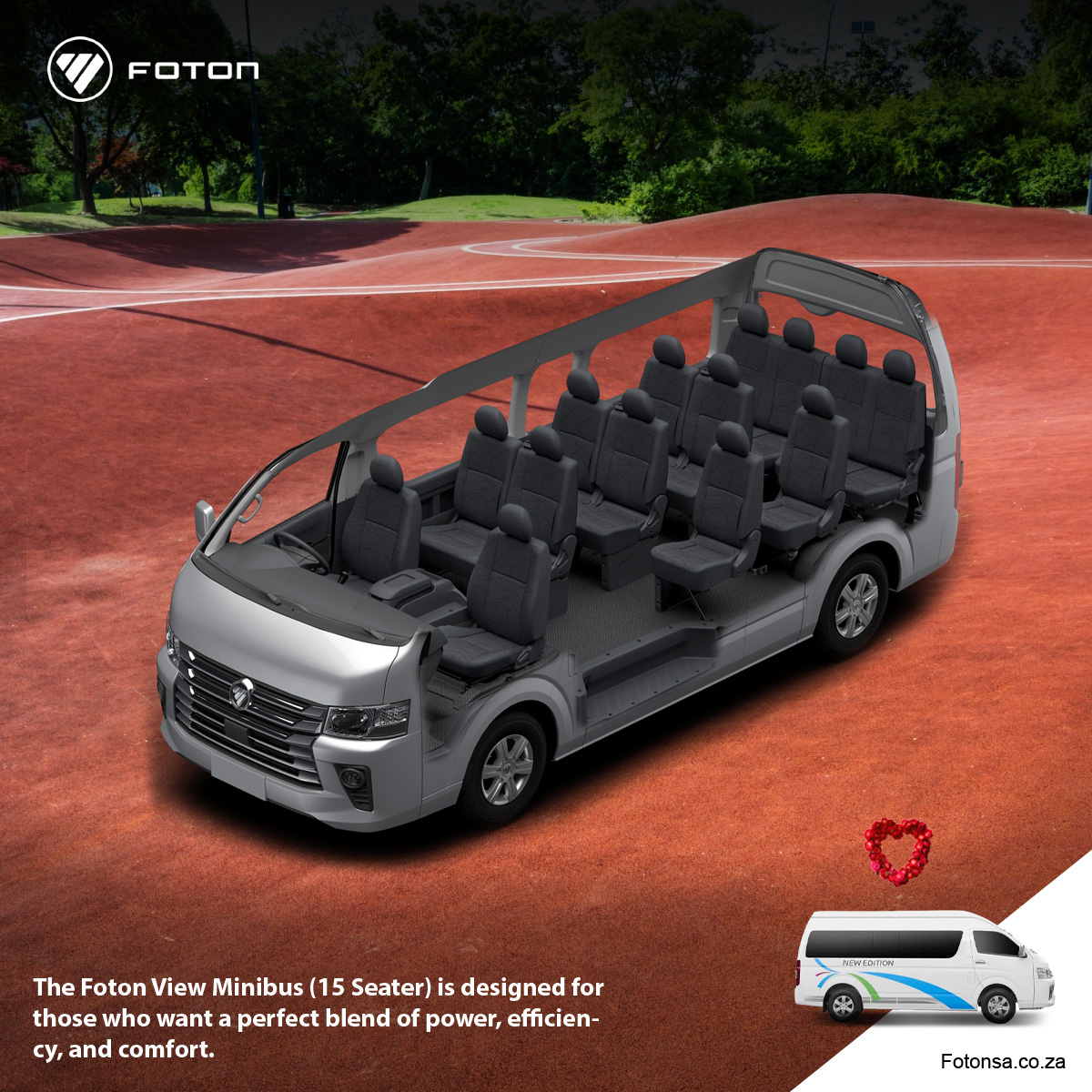 Foton South Africa - The Foton View Luxury Shuttlebus (15 Seater) is ...