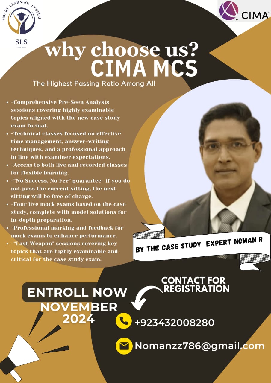 CIMA Self Study Group | The CIMA MCS November 2025/February 2026 pre ...