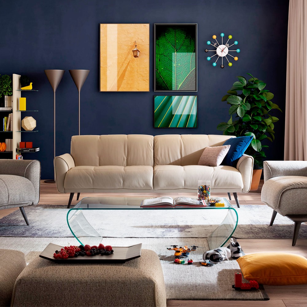 Natuzzi - O estilo é sempre percebido em sua sala com o sofá Talento ...