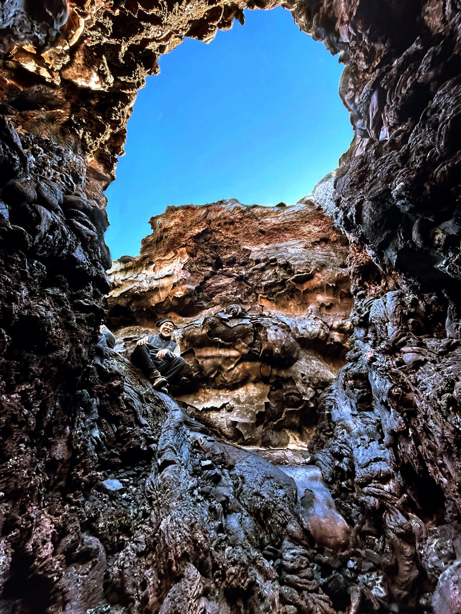 Volcano - Do you see Randy sitting there on the lip of the ledge? He ...