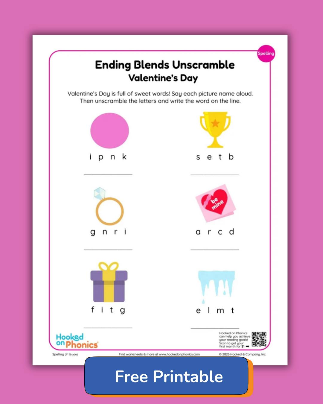 Valentine’s Day phonics practice for... - Hooked on Phonics | Facebook