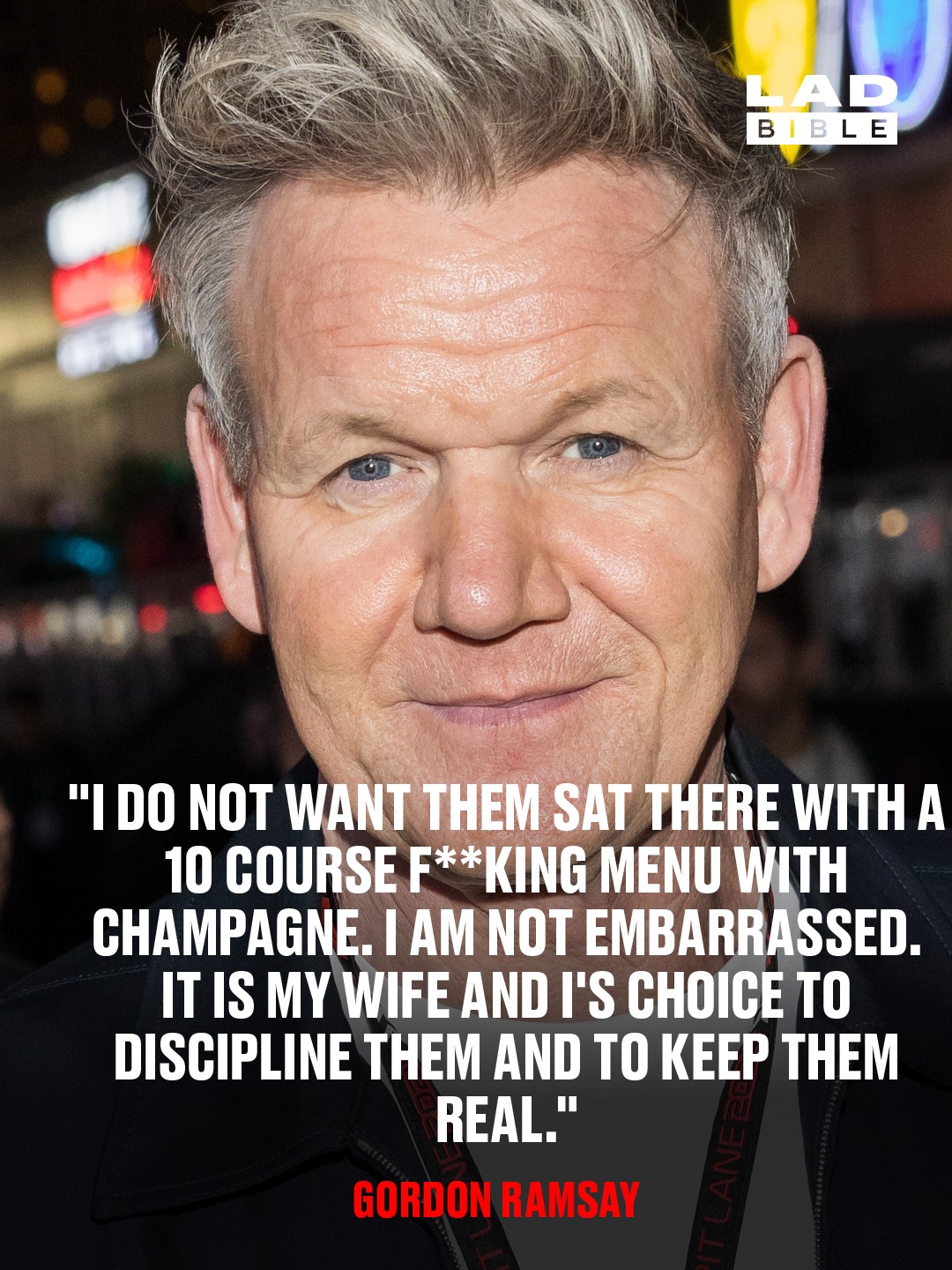 LADbible - Gordon Ramsay refuses to let his children fly first class to ...