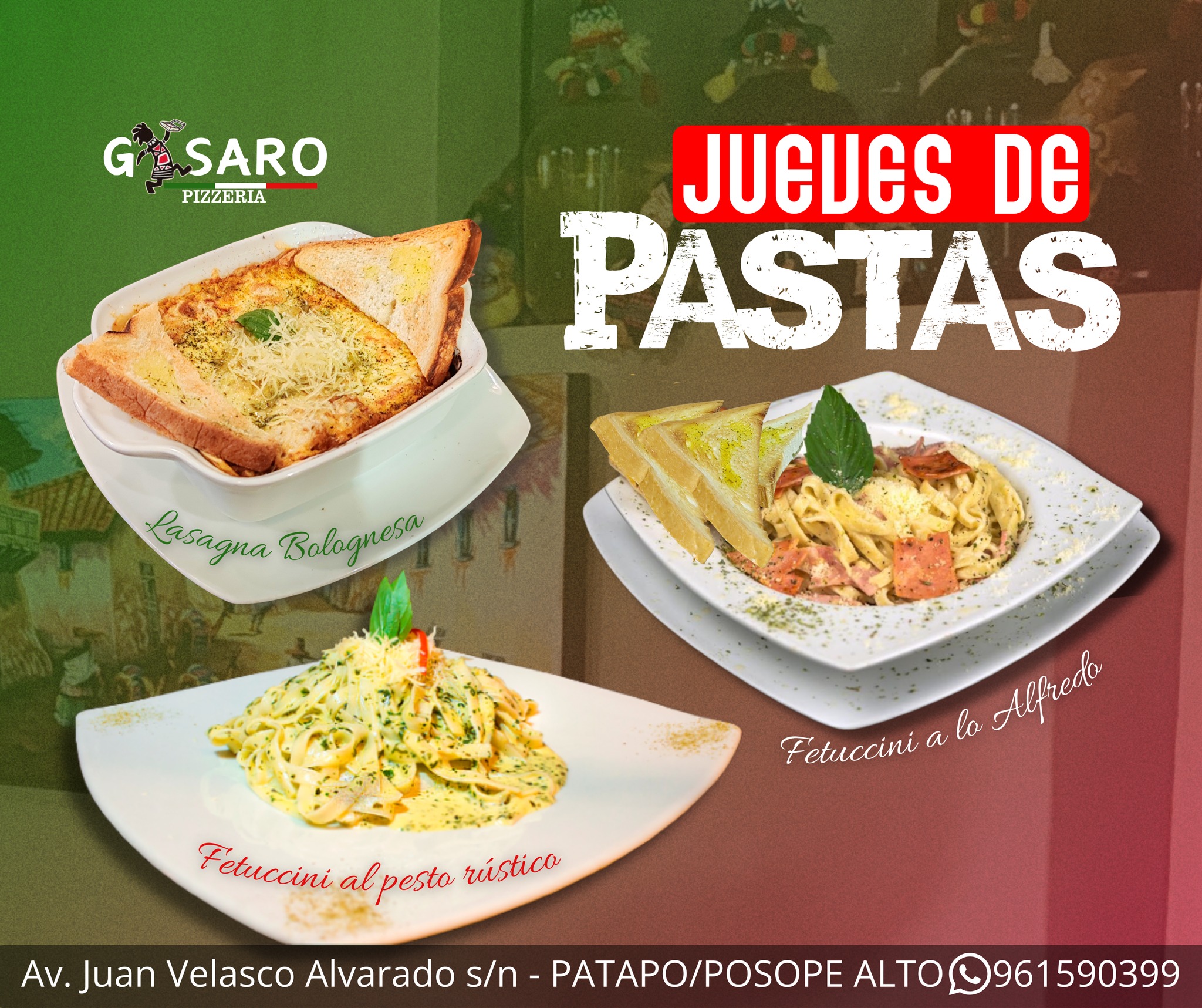 Gasaro - 🍜𝑱𝒖𝒆𝒗𝒆𝒔 𝒅𝒆 𝑷𝒂𝒔𝒕𝒂𝒔🍜 👨‍🍳𝑫𝒊𝒔𝒇𝒓𝒖𝒕𝒂 𝒅𝒆 𝒏𝒖𝒆𝒔𝒕𝒓𝒂 𝒈𝒓𝒂𝒏 𝒗𝒂𝒓𝒊𝒆𝒅𝒂𝒅 𝒅𝒆 ...