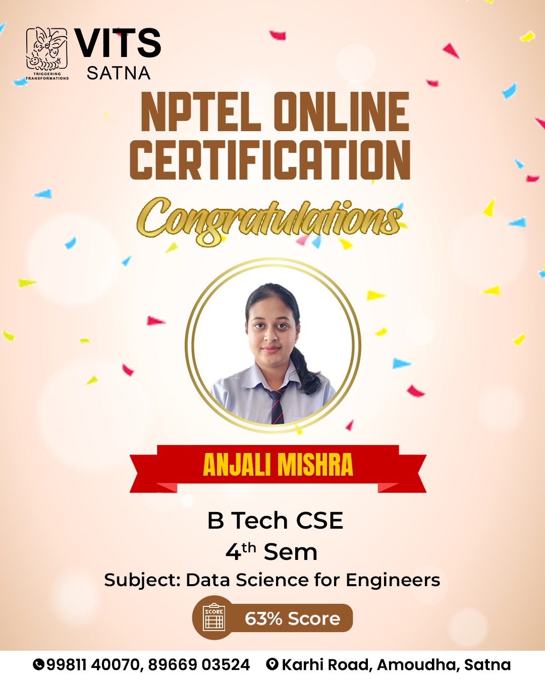 VITS - 🎉 Heartiest Congratulations! 🎉 We are proud to celebrate the ...