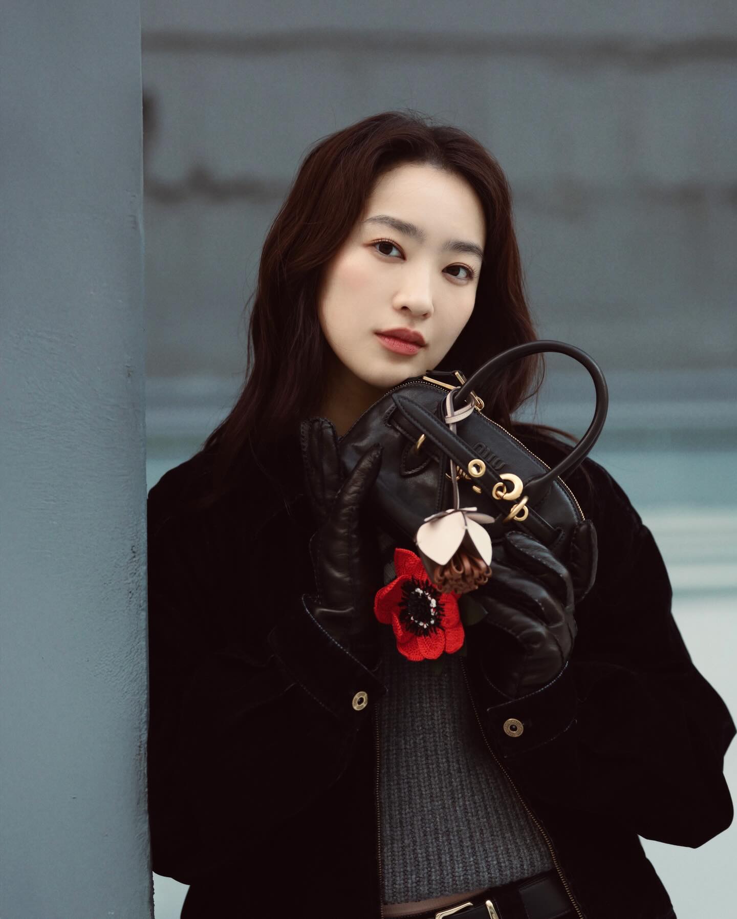 Just yours truly indulging in my @miumiu holiday festivities