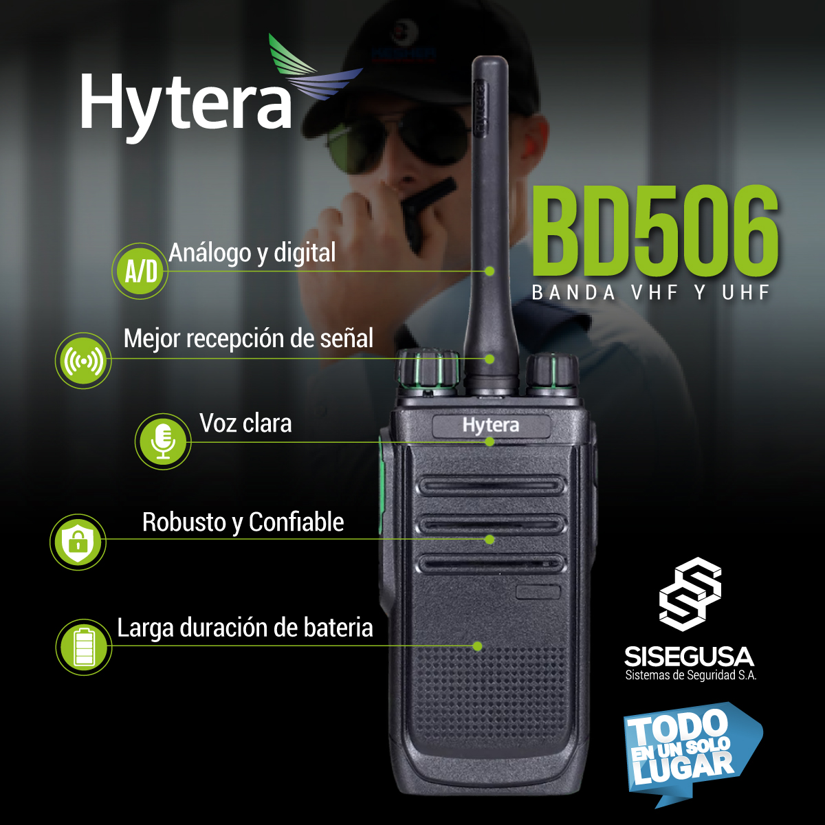 Sisegusa - El radio Hytera BD506 incluye la tecnología digital para ...