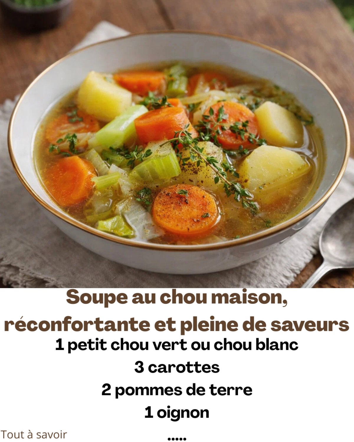 Tout - Soupe au chou maison, réconfortante et pleine de saveurs Simple ...