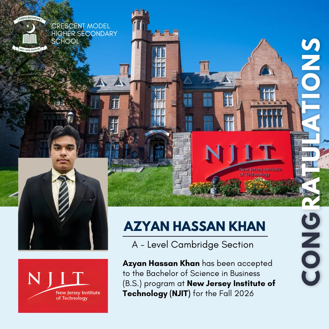 Crescent - Congratulations Mr. Azyan Hassan Khan! | Facebook