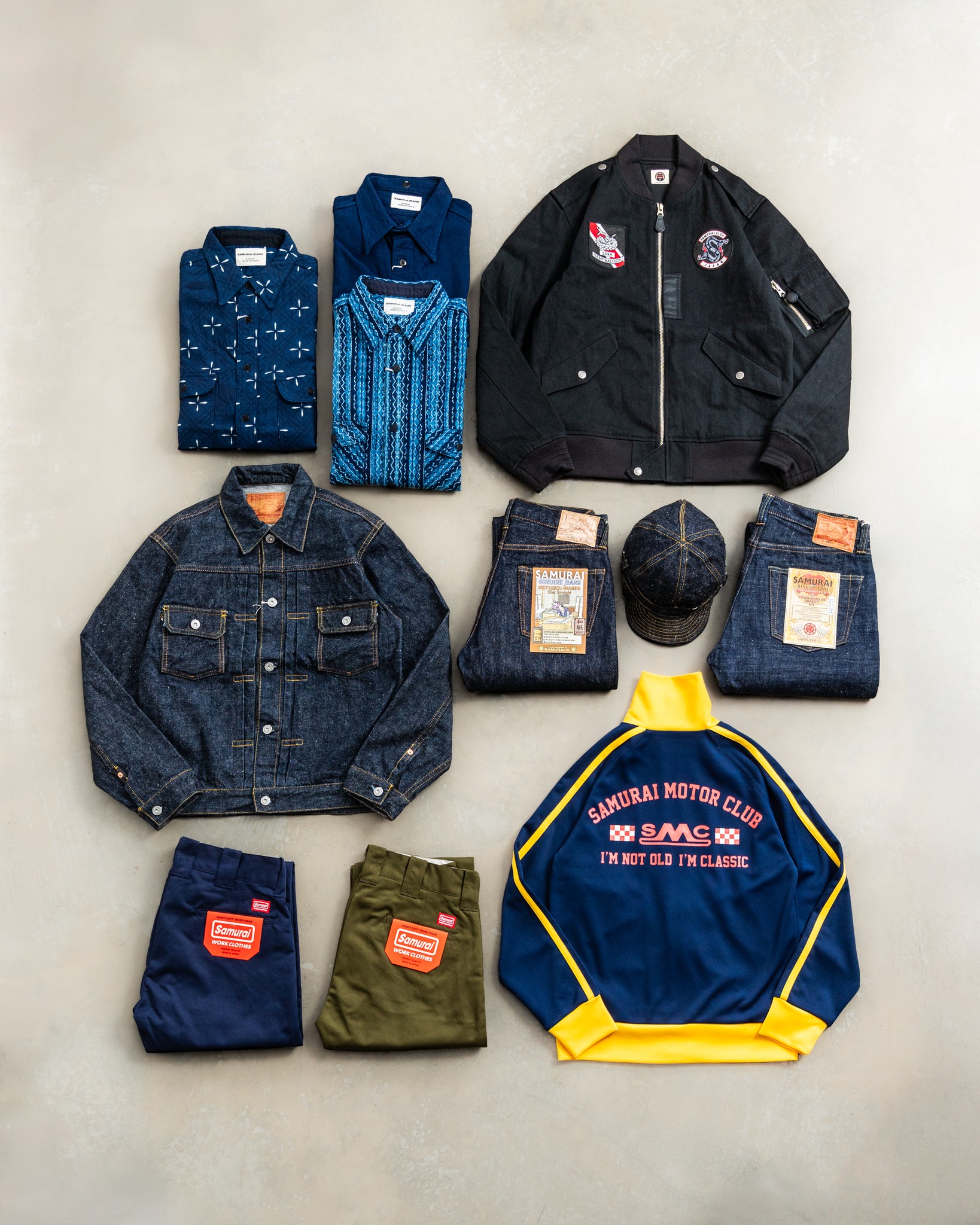 New arrival Samurai jeans and denim collection from Osaka