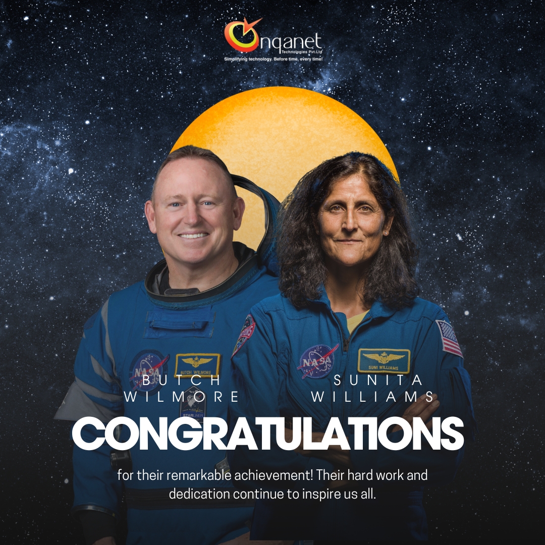 Onqanet Technologies Pvt. Ltd. - Welcome Home Legends! Sunita Williams ...