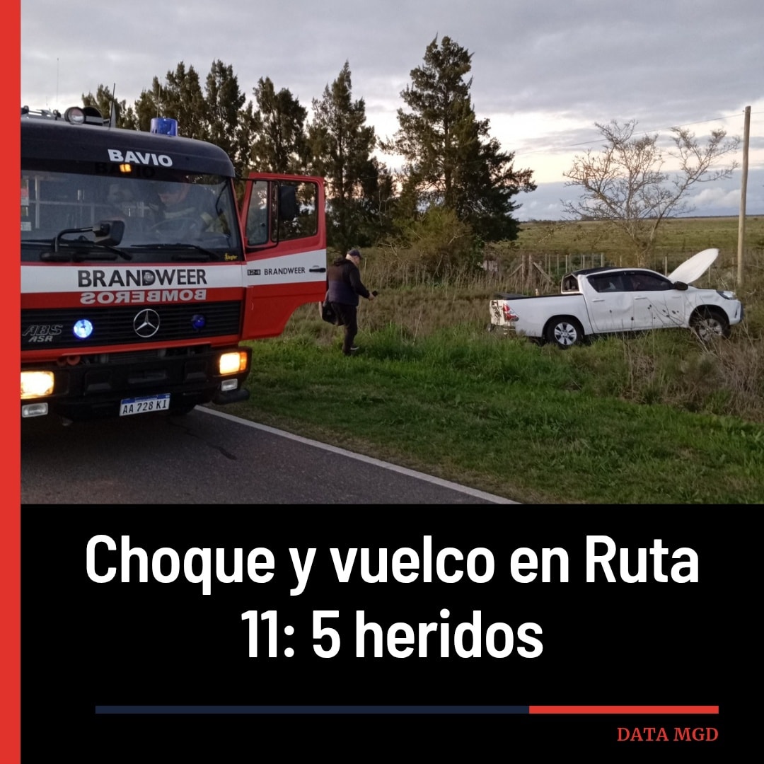 Data Magdalena - 🚨 Choque y vuelco en Ruta 11: 5 heridos... | Facebook