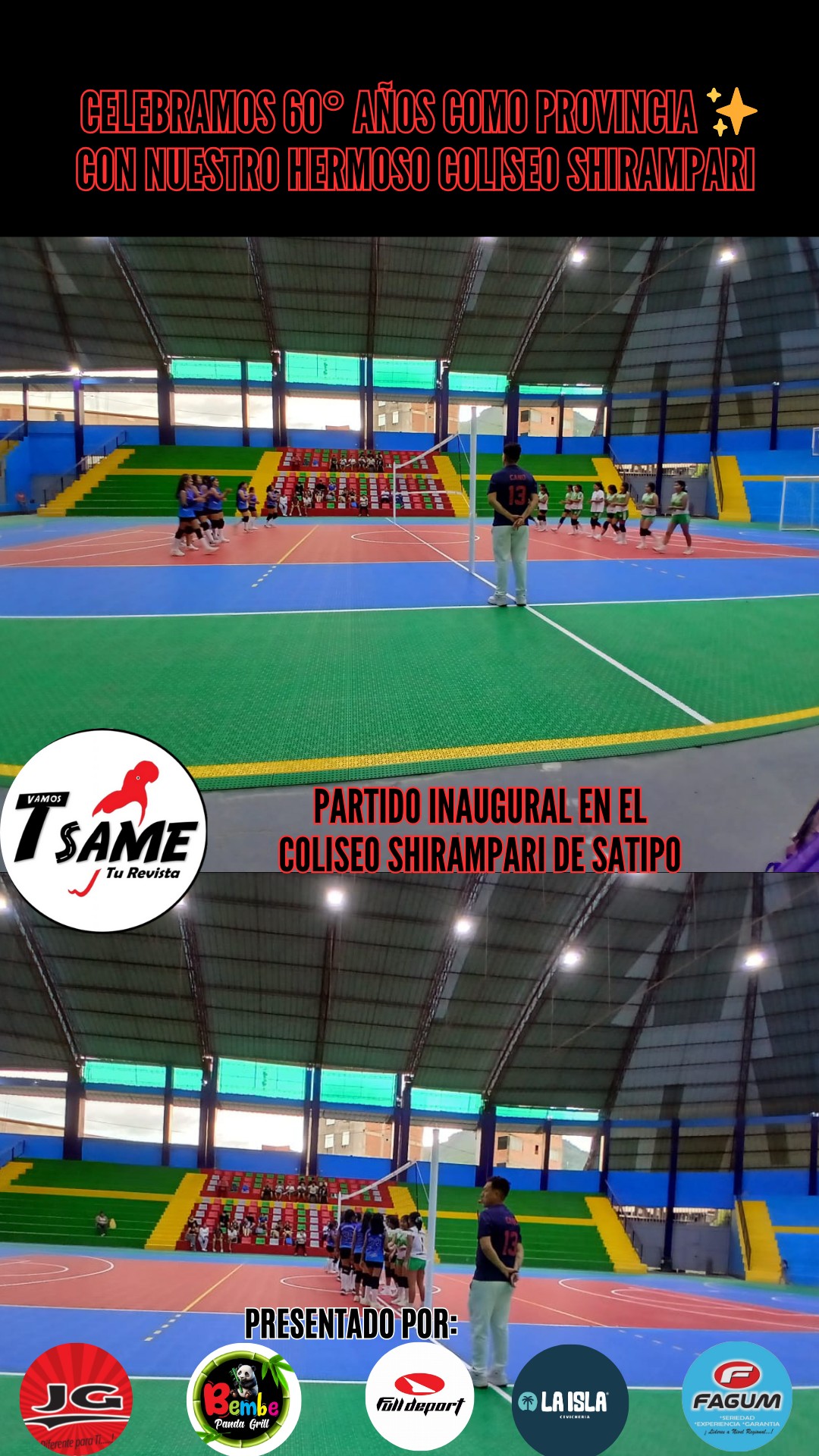 TSAME - 🏟️ES EXCLUSIVO PARA EL DEPORTE‼️ SATIPO YA CUENTA CON SU ...