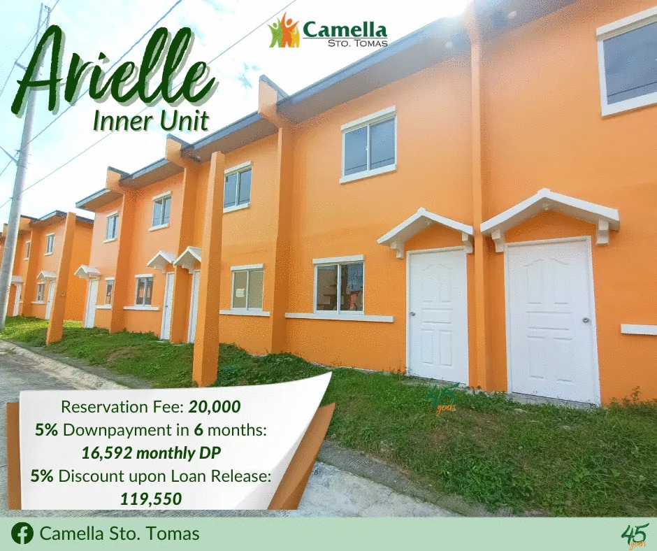 Arielle Inner Unit Ready Home🏡⛰️🍃... - Camella Homes Batangas | Facebook
