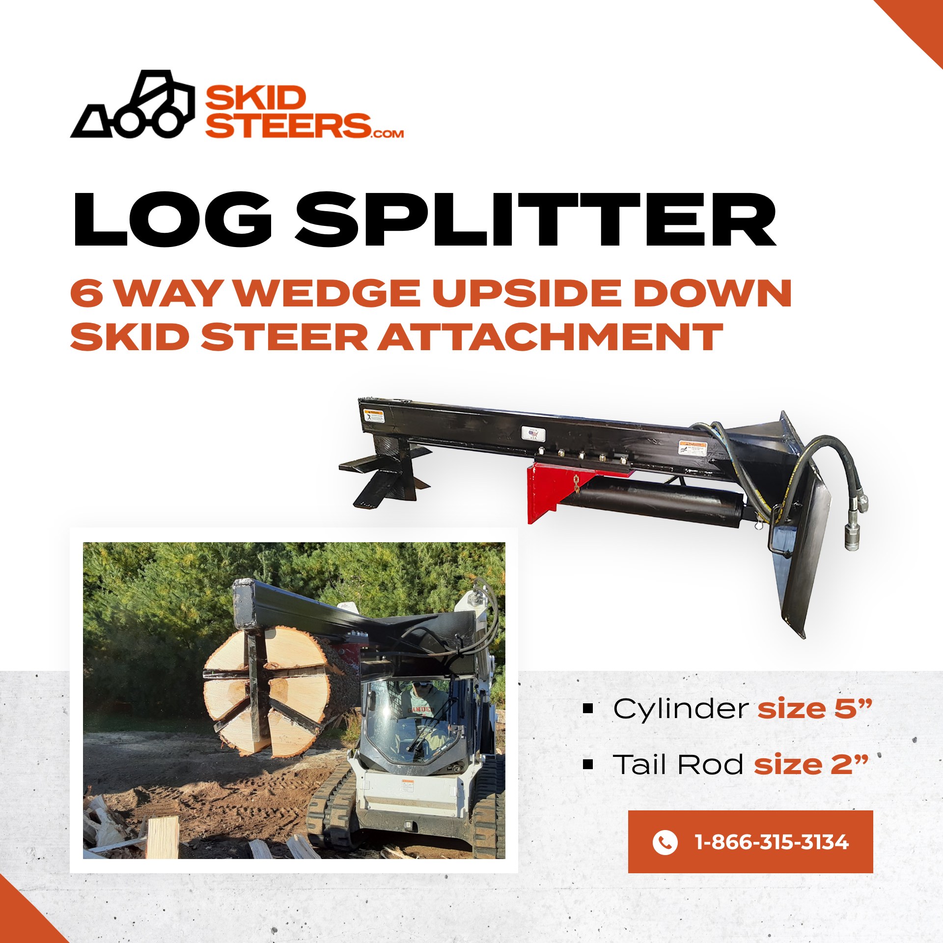 Skidsteers.com - 🪓 Split smarter. Split faster. The 6-Way... | Facebook