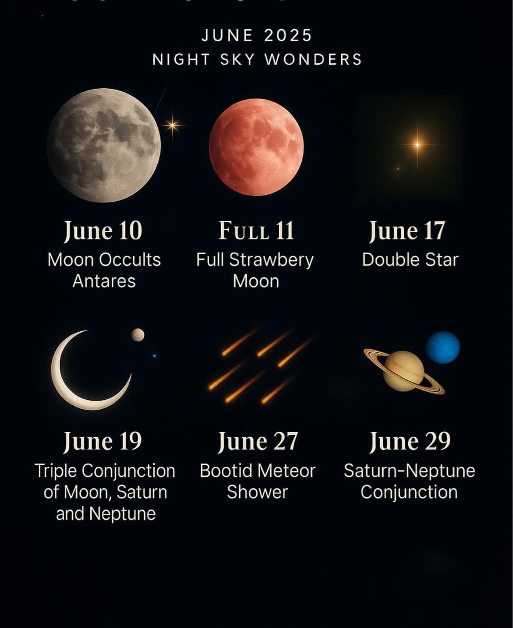 Physics - June 2025 Night Sky Events Get ready for an exciting month of ...