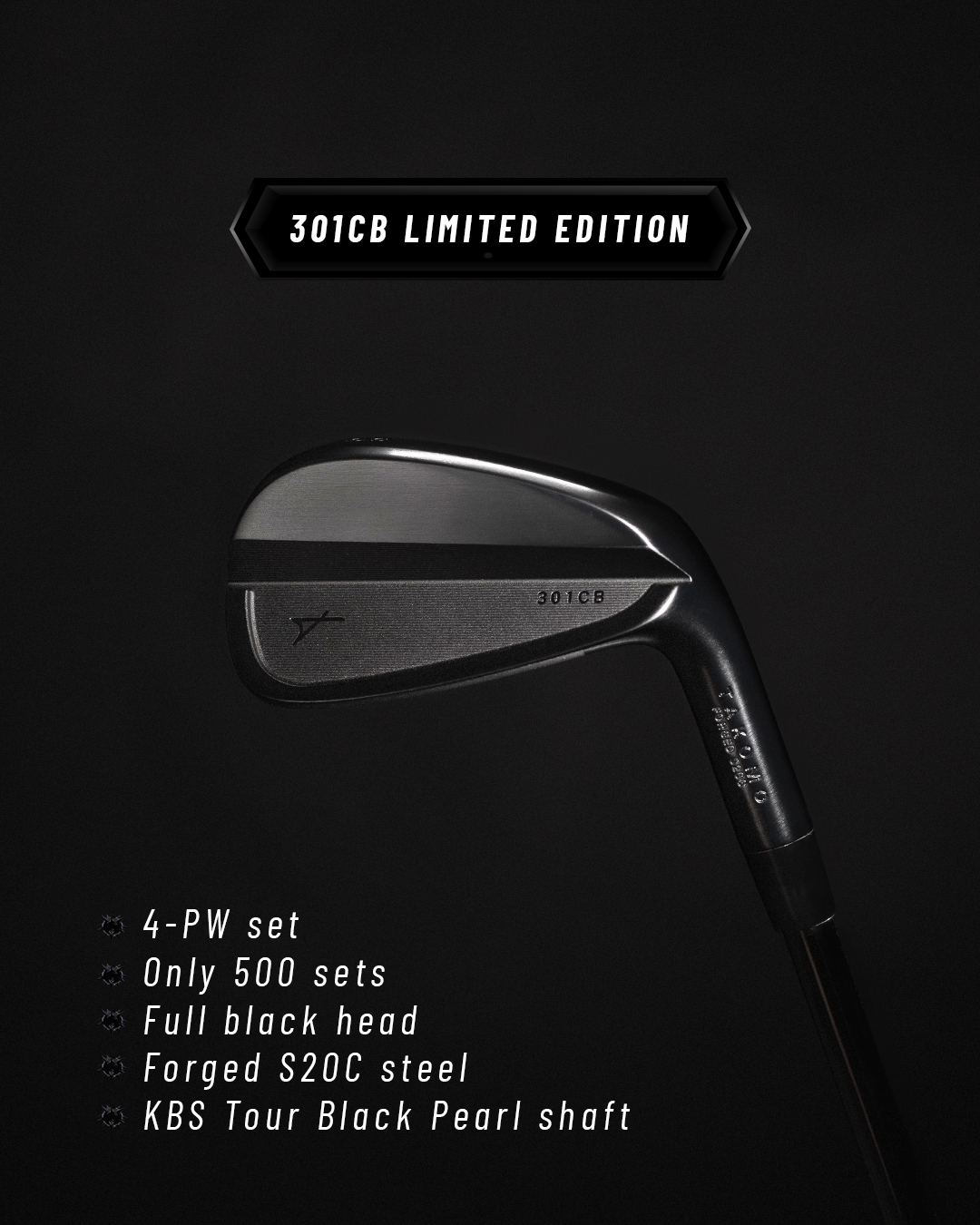 Takomo Golf's The Gift of Darkness limited edition golf clubs