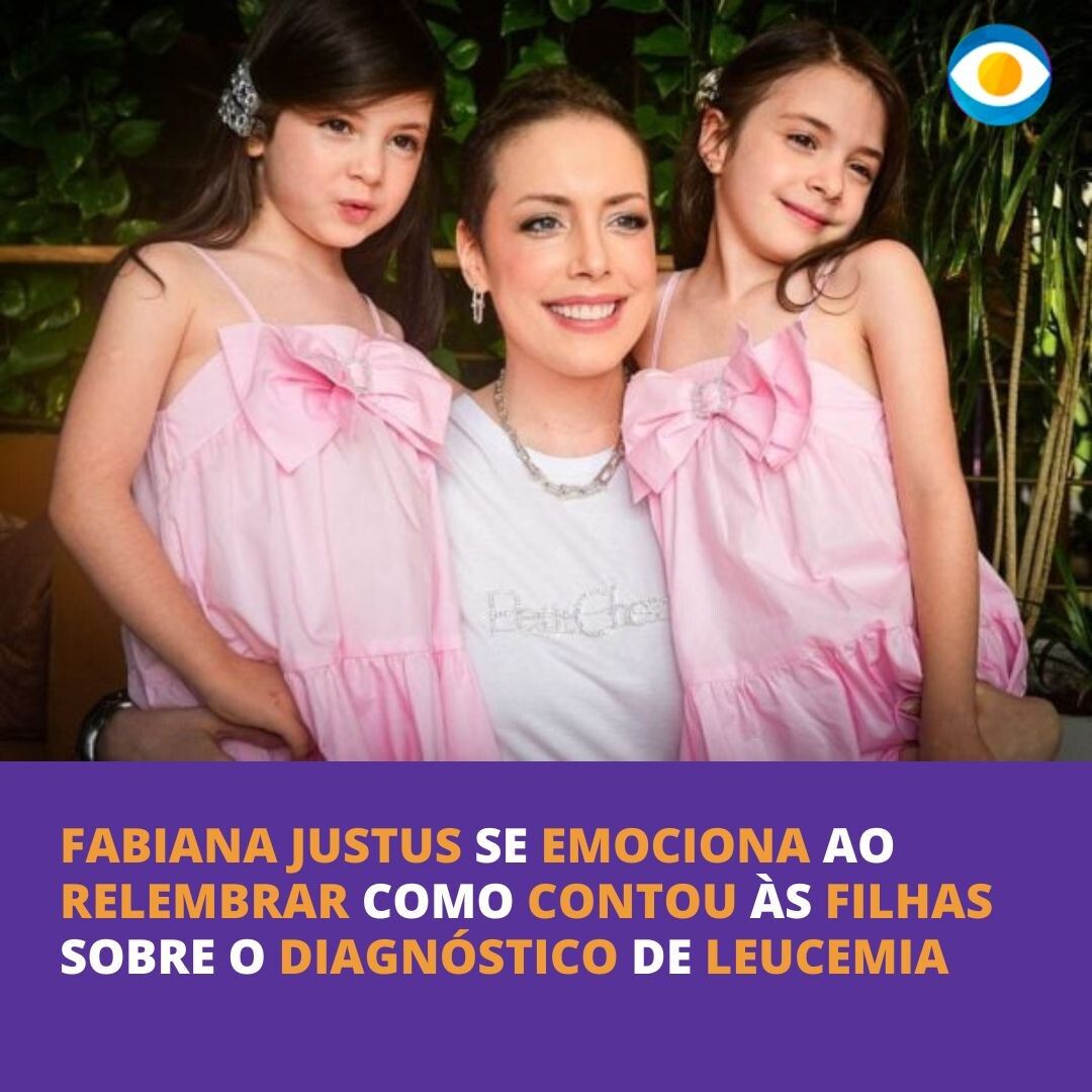 TV - #famosos Fabiana Justus se comoveu ao recordar como revelou às ...