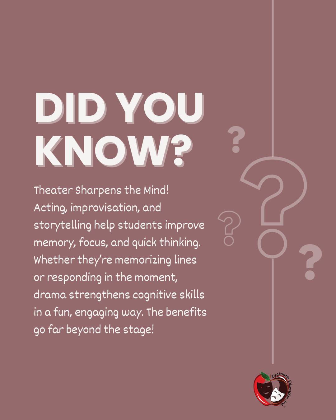Dramatic - 🎭 Theater isn’t just for the stage—it strengthens memory ...