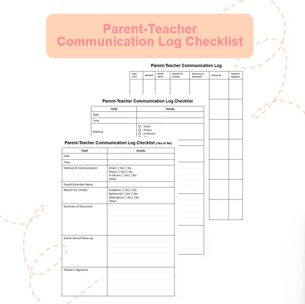 KIDS 🍎LEARNING CLUB ️ | Weekly Communication Log – Teacher & Parent ...