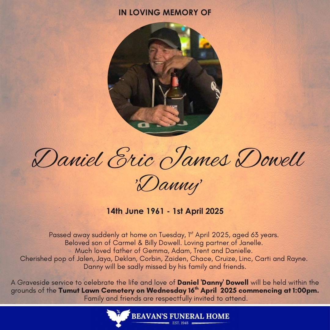 It is with sadness we advise the... - Beavan's Funeral Home | Facebook