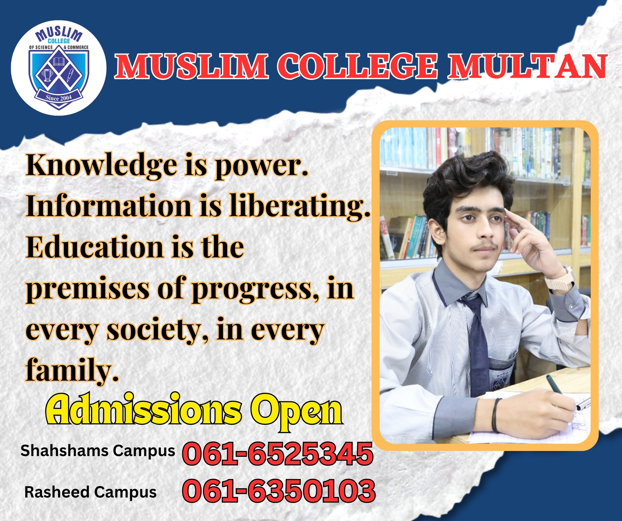 >> The... - Muslim Group of Schools and Colleges Multan | Facebook