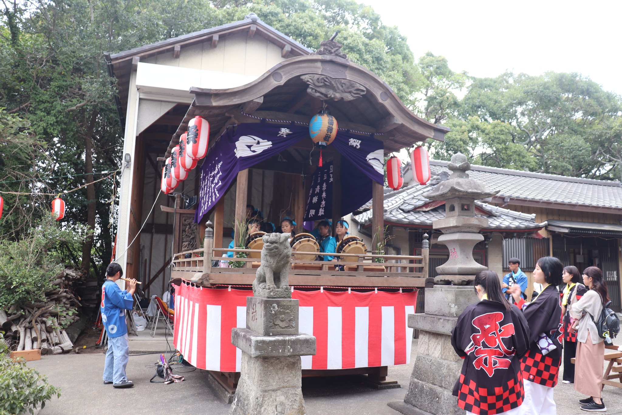 諏訪神社祭礼】 9月27日、千種新田にある諏訪神社で祭礼が行われました