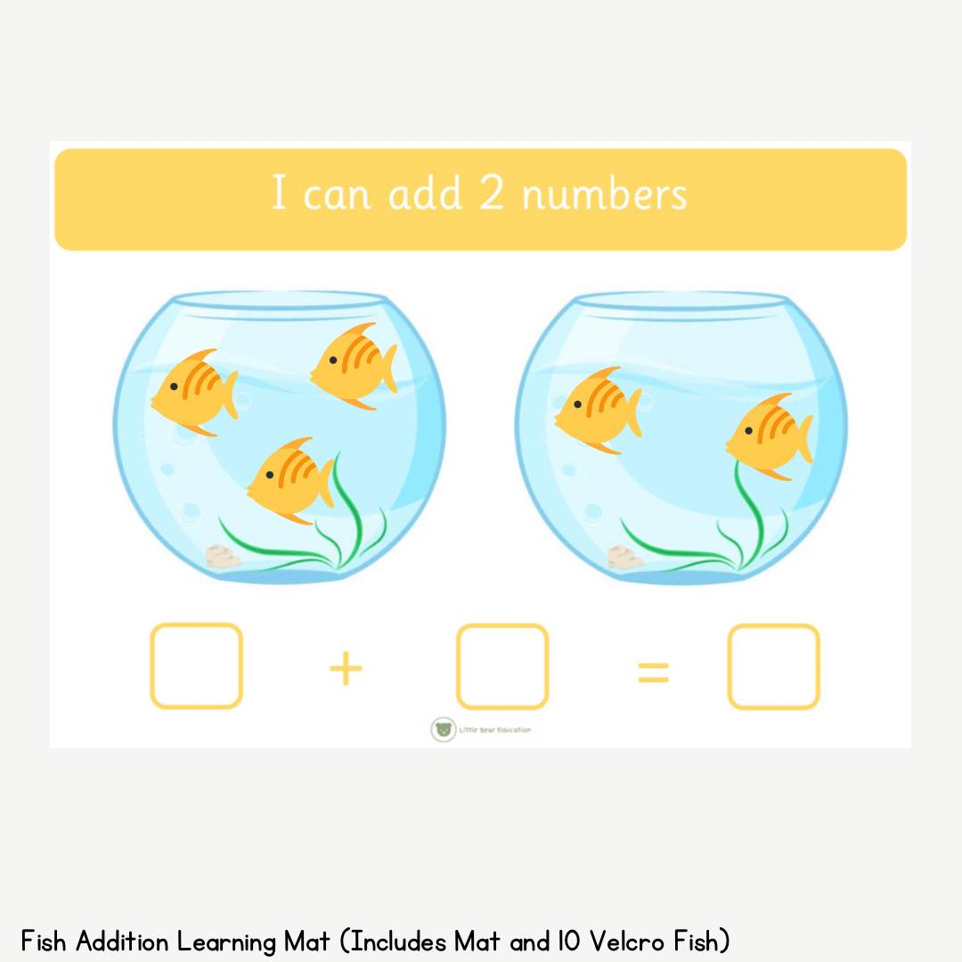 🐻Fish Addition Learning Mat🐻 . . .... - Little Bear Education
