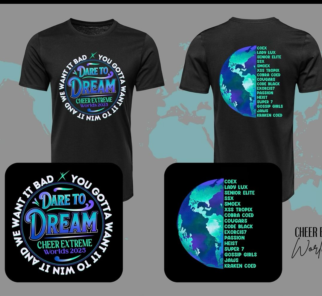 2025 Worlds shirt now available in the Proshop! 🌍 Available in
