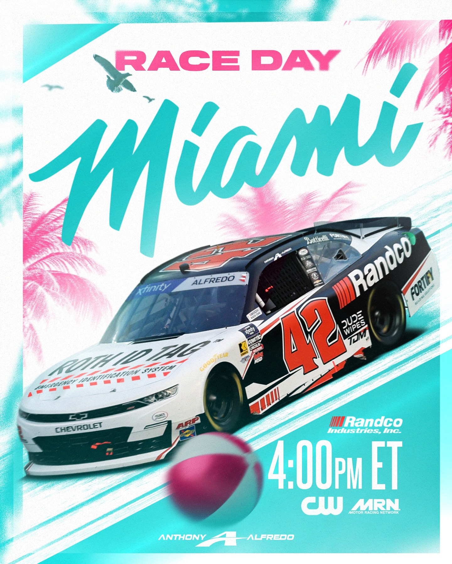 Anthony - Raceday in Miami 🏝️ Roth ID Tag | Young's Motorsports | Team ...