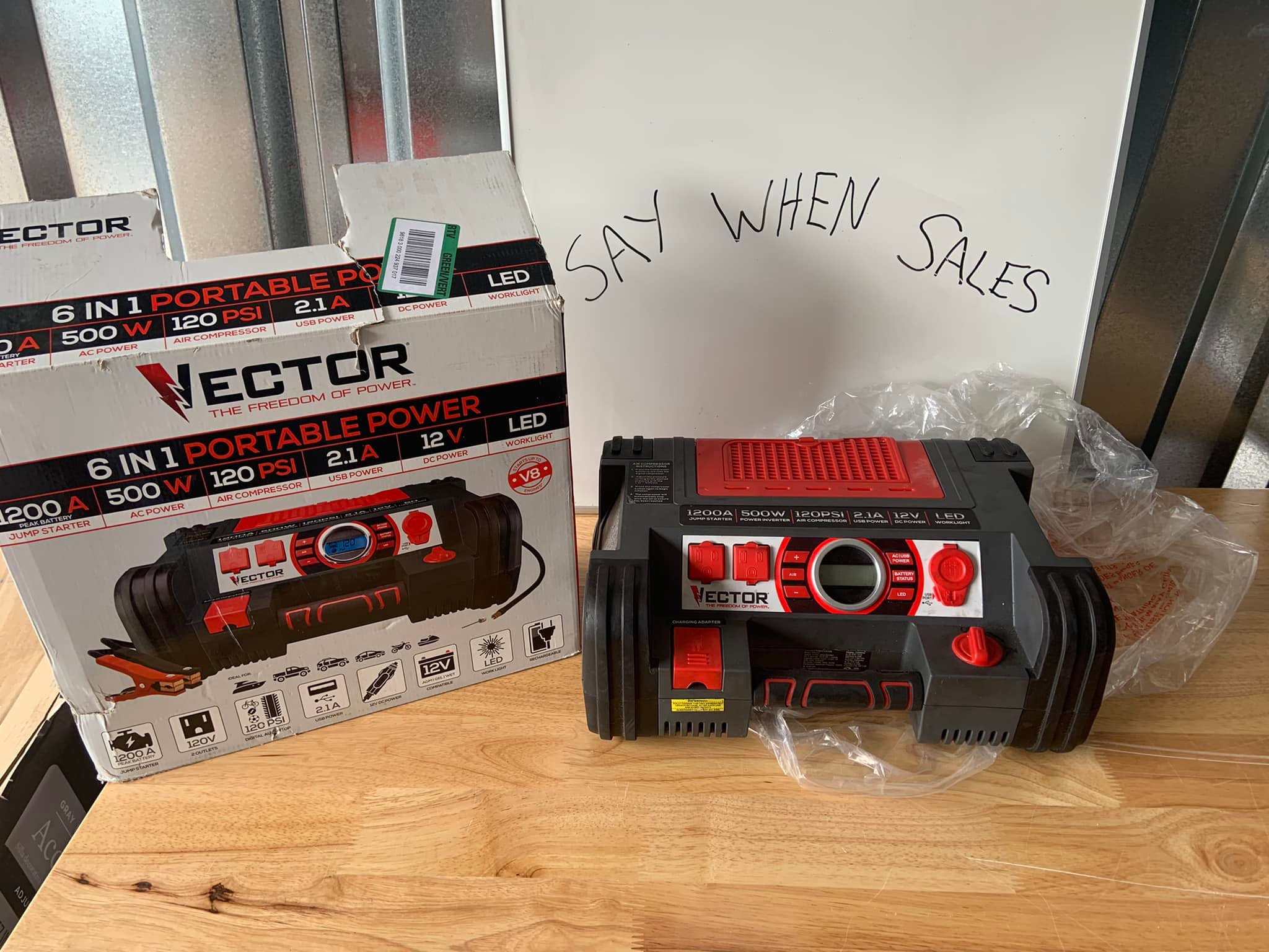 Say When Sales - Vector 1200 Peak Amp Jump Starter, Dual... | Facebook
