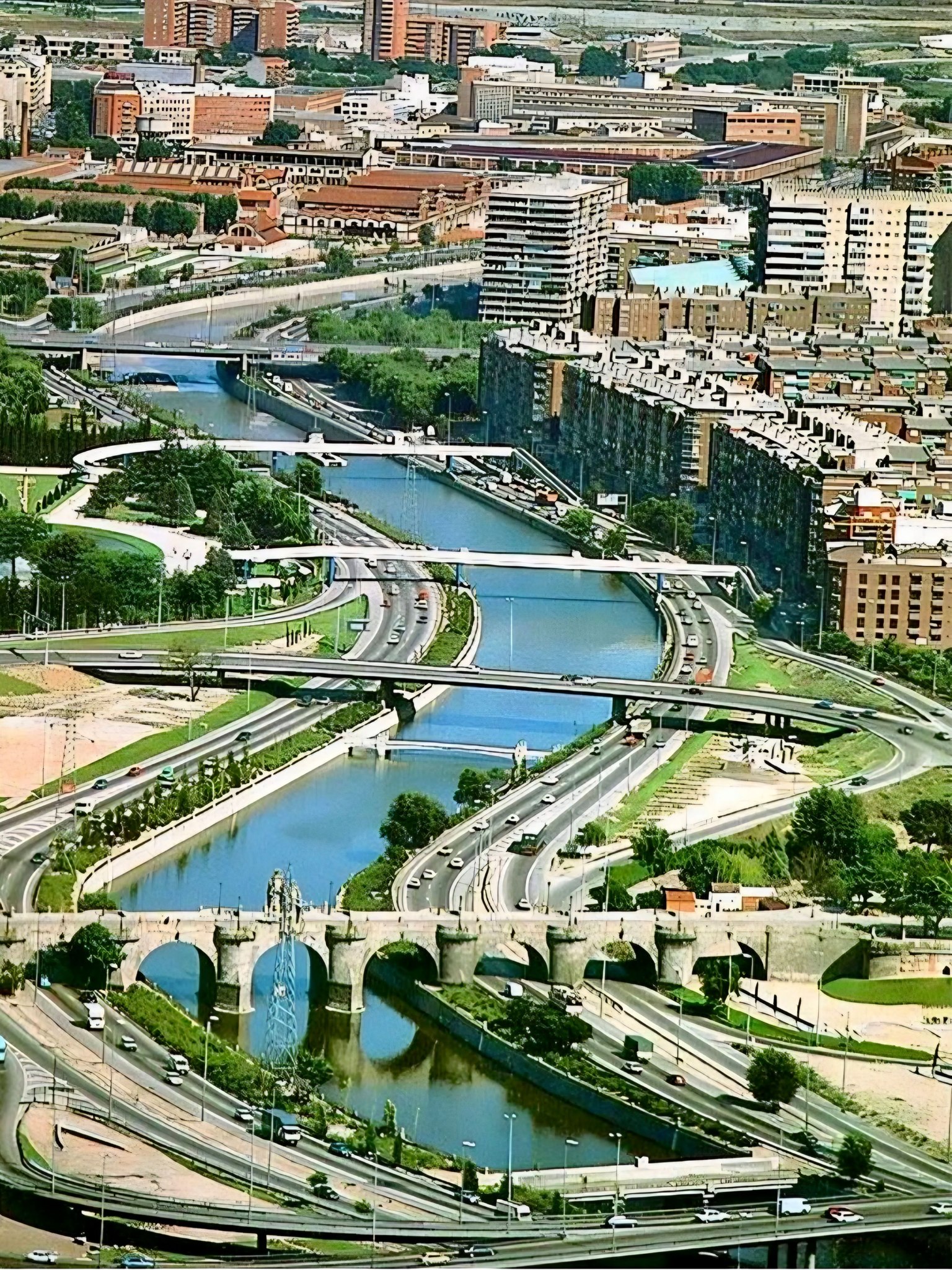 Pasionpormadrid - EL MADRID ANTIGUO: RÍO MANZANARES Fotografía aérea ...