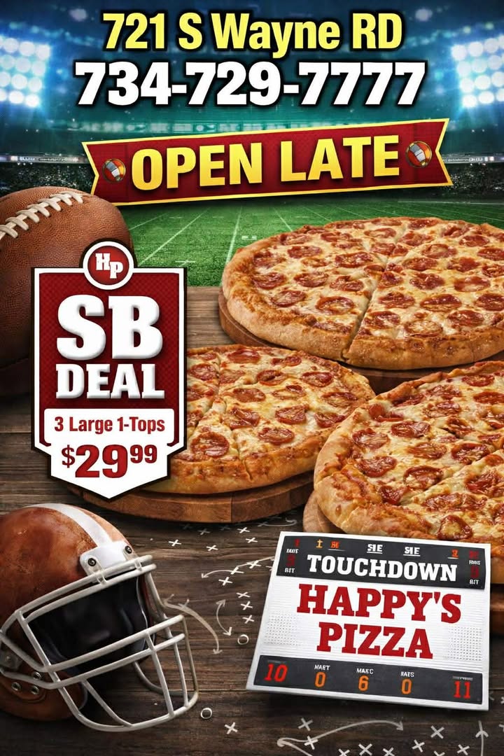 Westland - Why cook when you can order Happy's Pizza for dinner? | Facebook