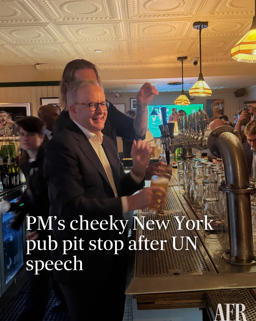 Financial - Anthony Albanese has dropped in at Australian-themed Old ...