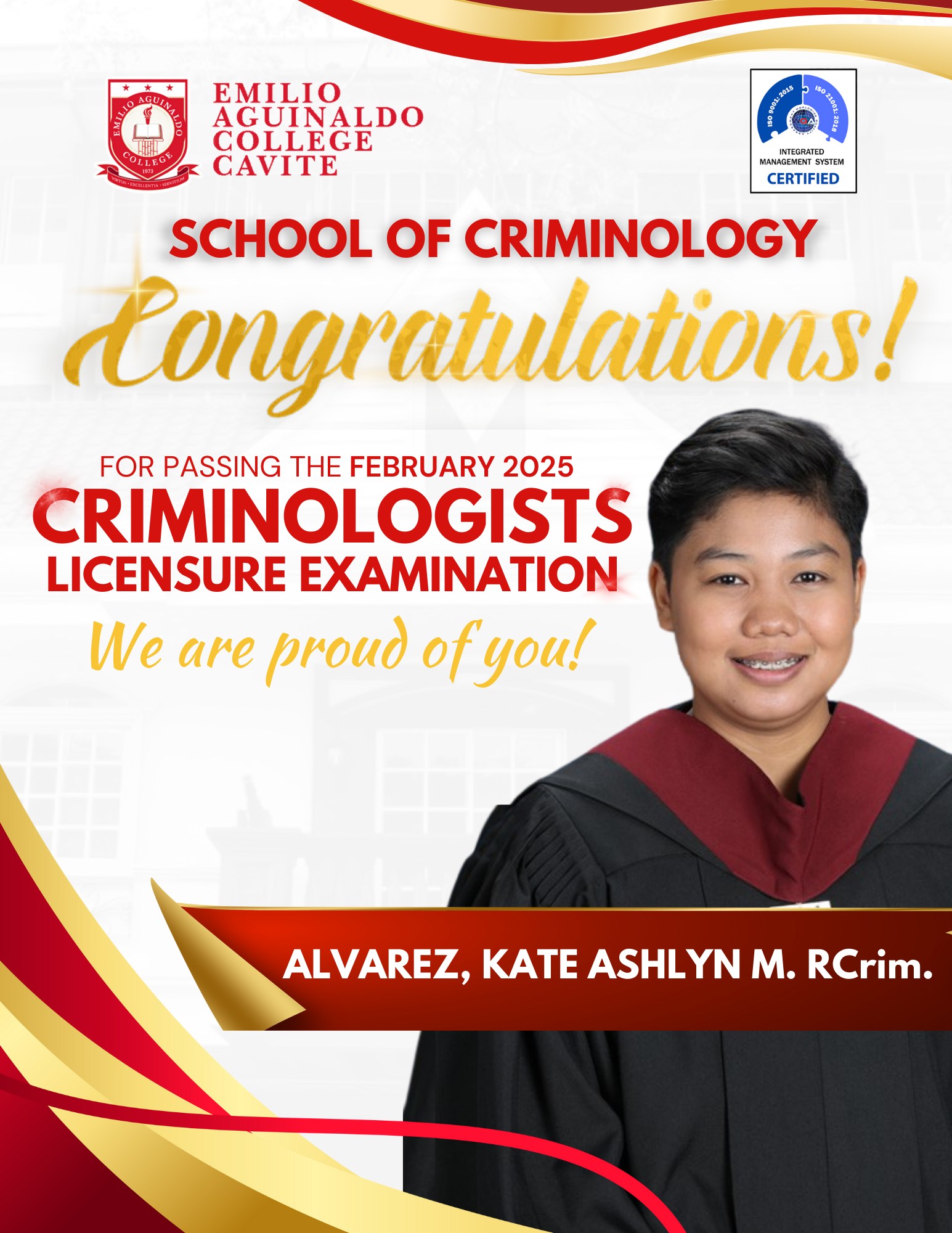 EACC School of Criminology | Dasmariñas