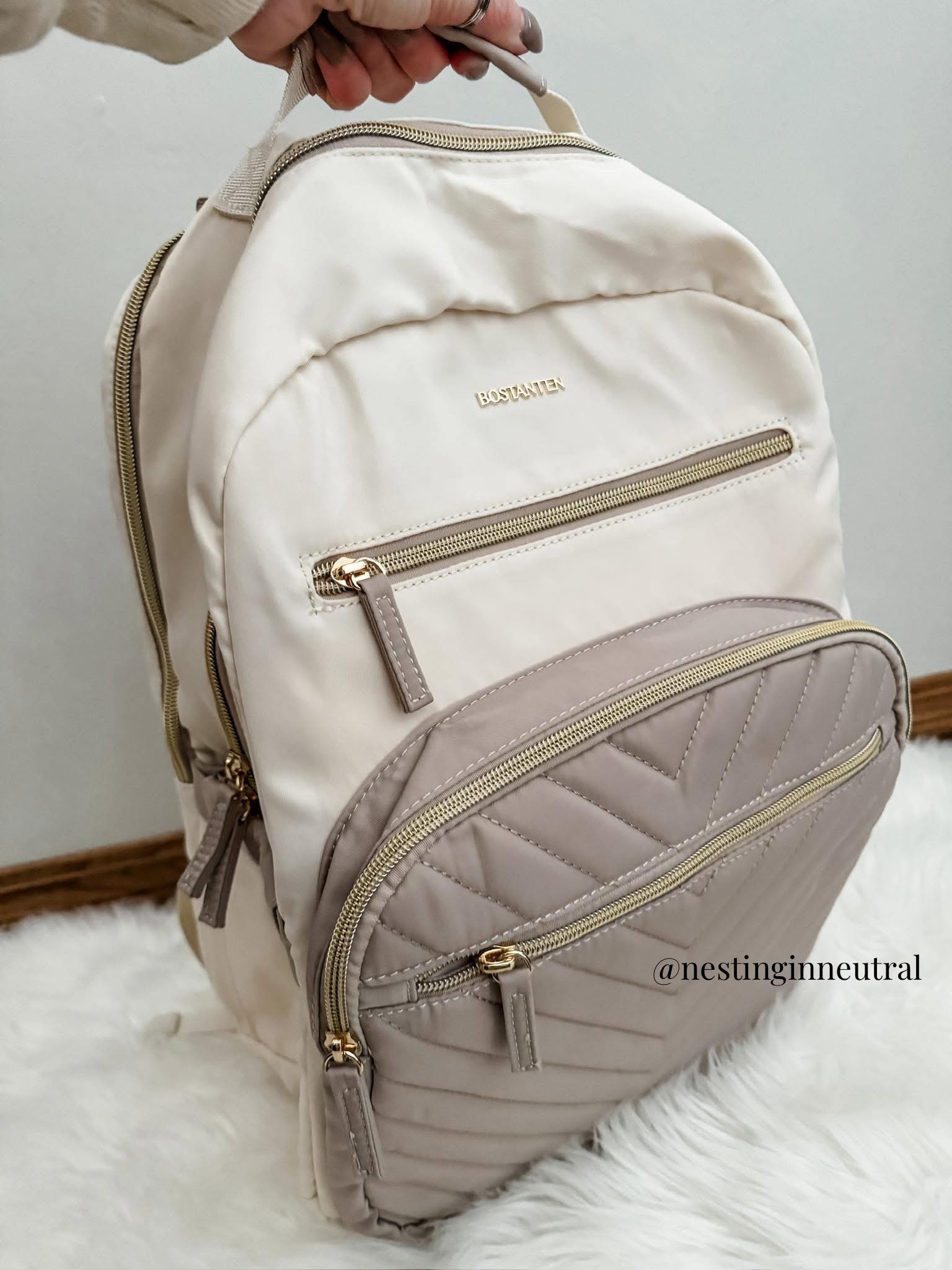 beige abbey leather backpack Michael Kors Fashion a stylish and functional choice crafted from premium vegan leather Drops to only $17! 