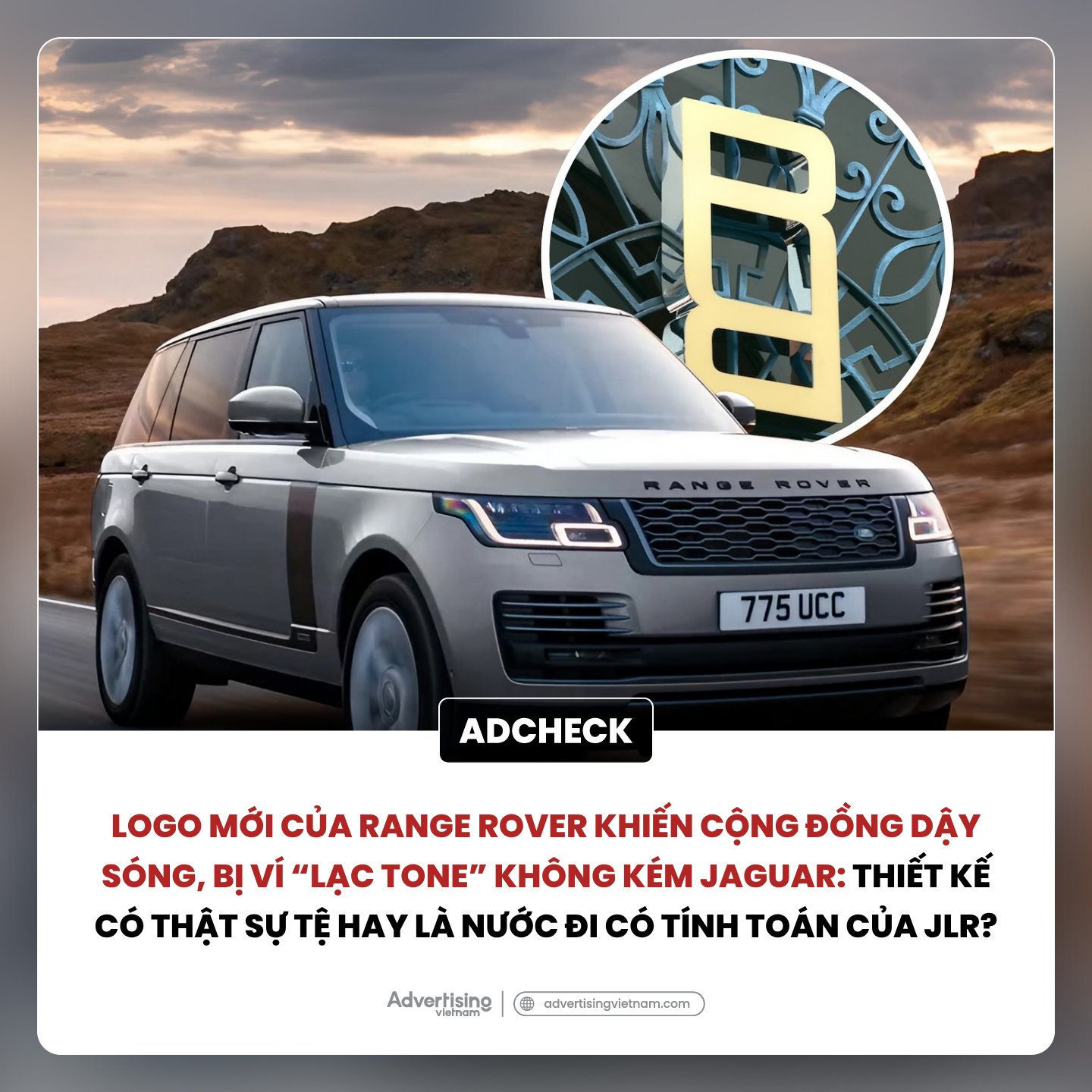LOGO MỚI CỦA RANGE ROVER KHIẾN CỘNG... - Advertising Vietnam | Facebook