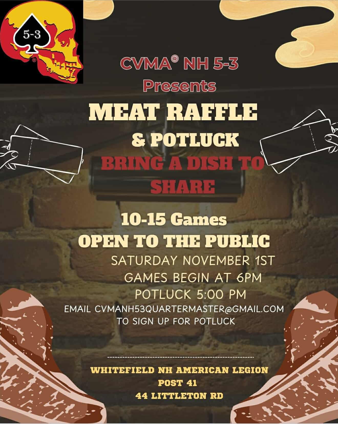 Meat Raffle & Potluck Dinner