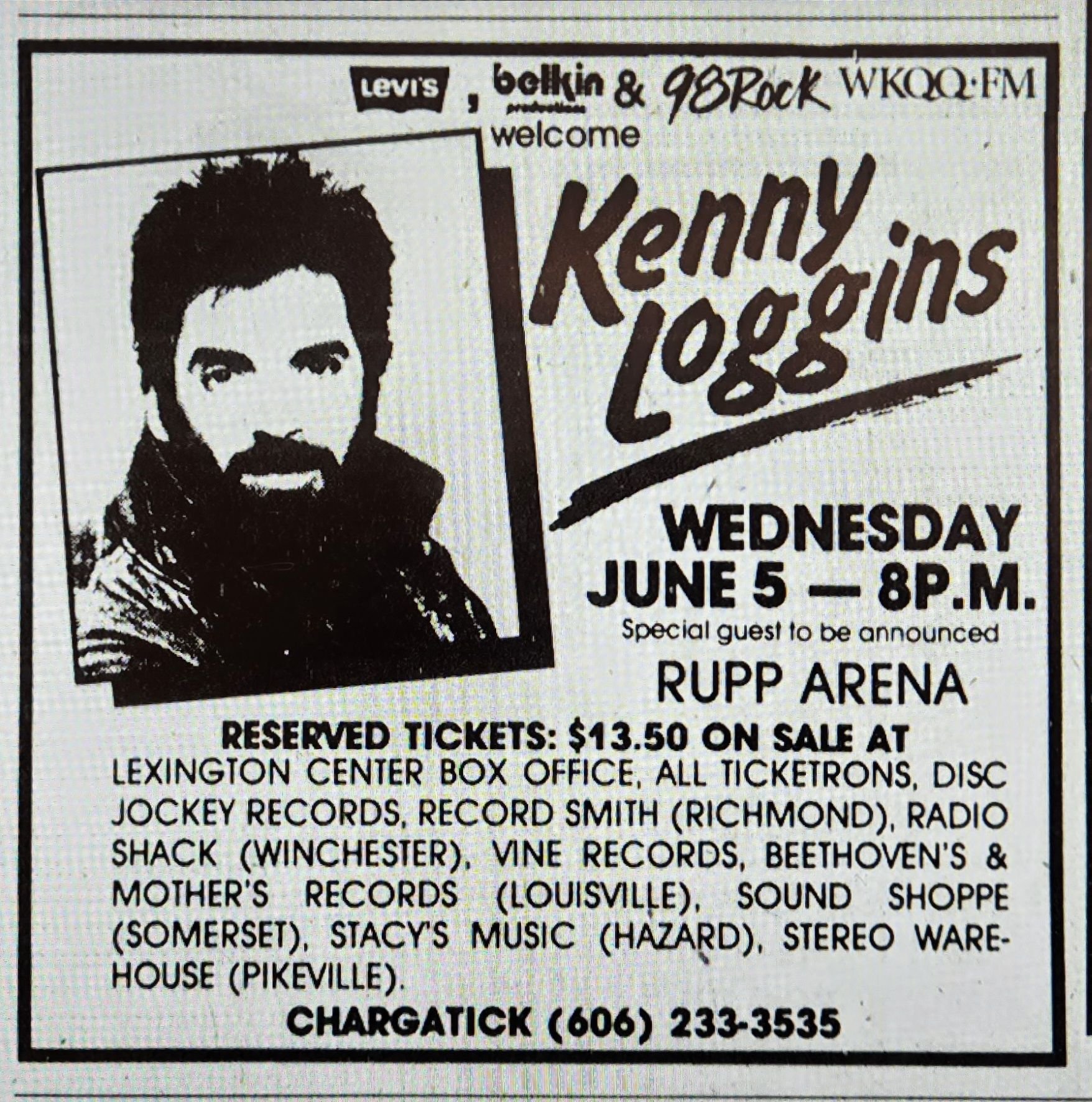 July 24th, 1985Kenny Loggins hits Orlando(FL) for a show at the