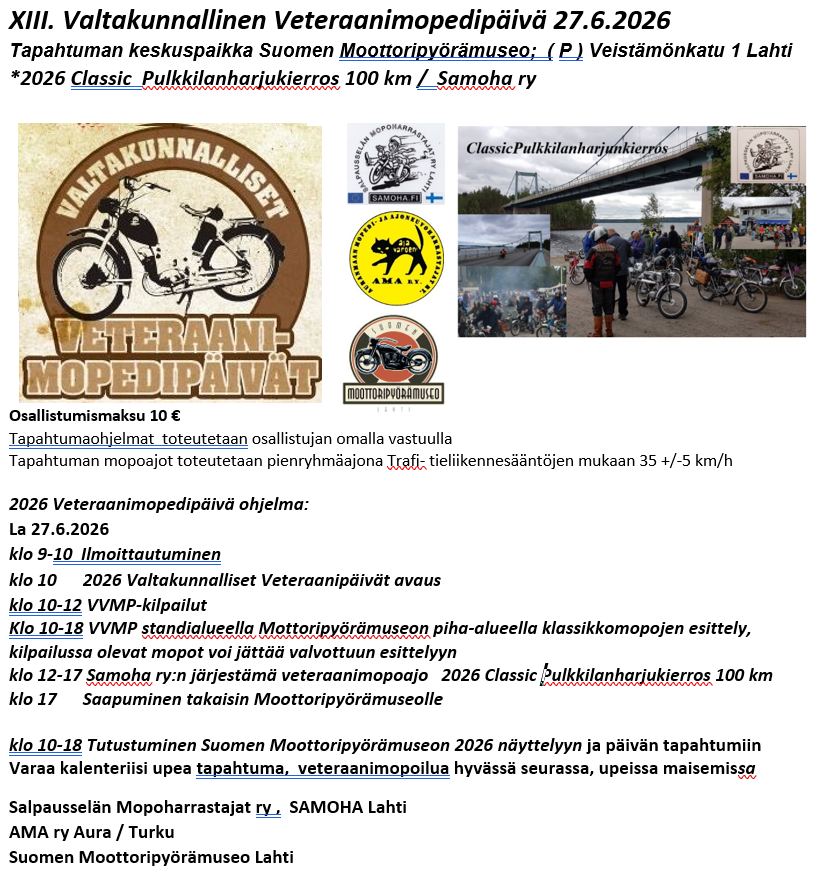 Salpausselän Mopoharrastajat ry - Samoha | Lahti