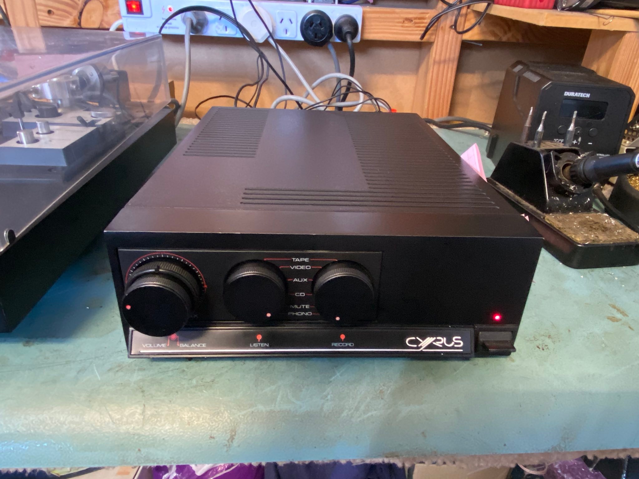 Repairing a Cyrus 2 amplifier with multiple issues