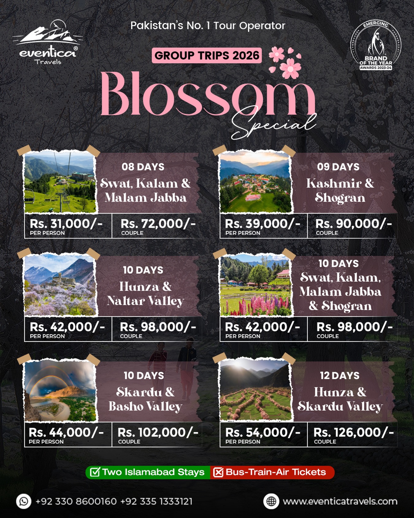 Eventica - Blossom Special Group Trips 2026 🌸 Explore Pakistan at its ...
