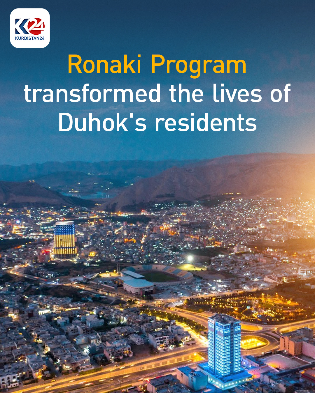 Kurdistan24 - Duhok Enjoys 24-Hour Electricity Through Runaki Program ...