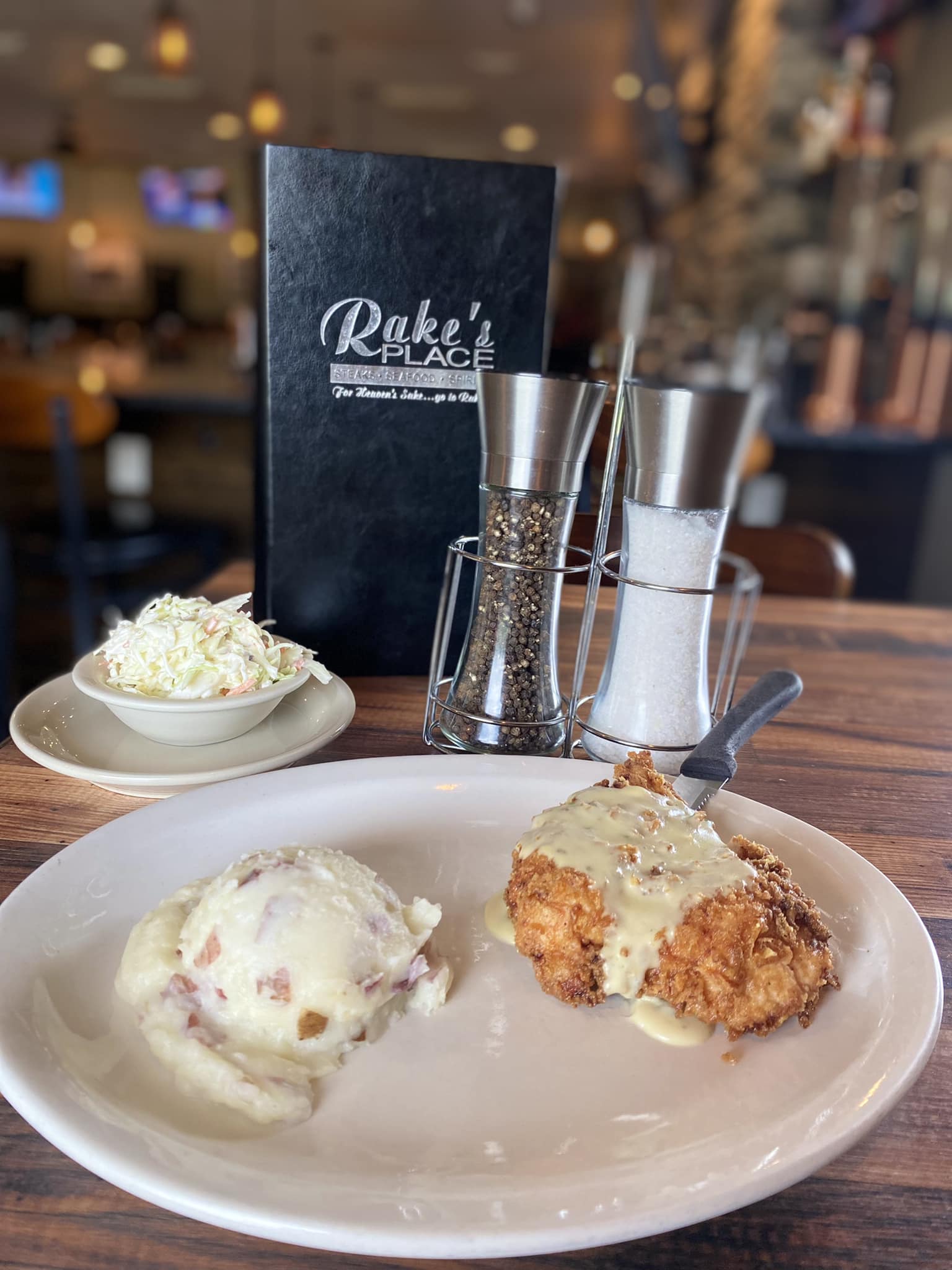 Rake's - Come to Rakes today for Crispy Cheddar Chicken served with two ...