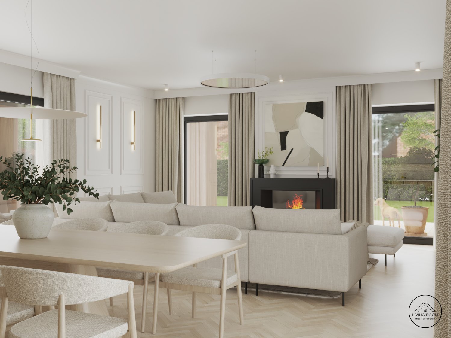 LIVING ROOM interior design | Warsaw