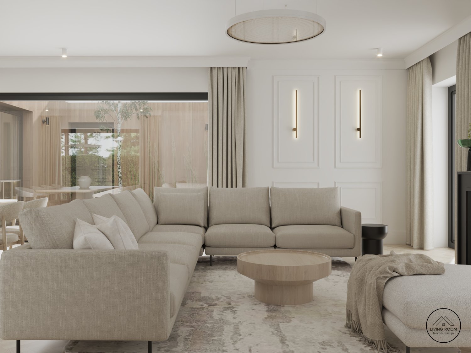 LIVING ROOM interior design | Warsaw