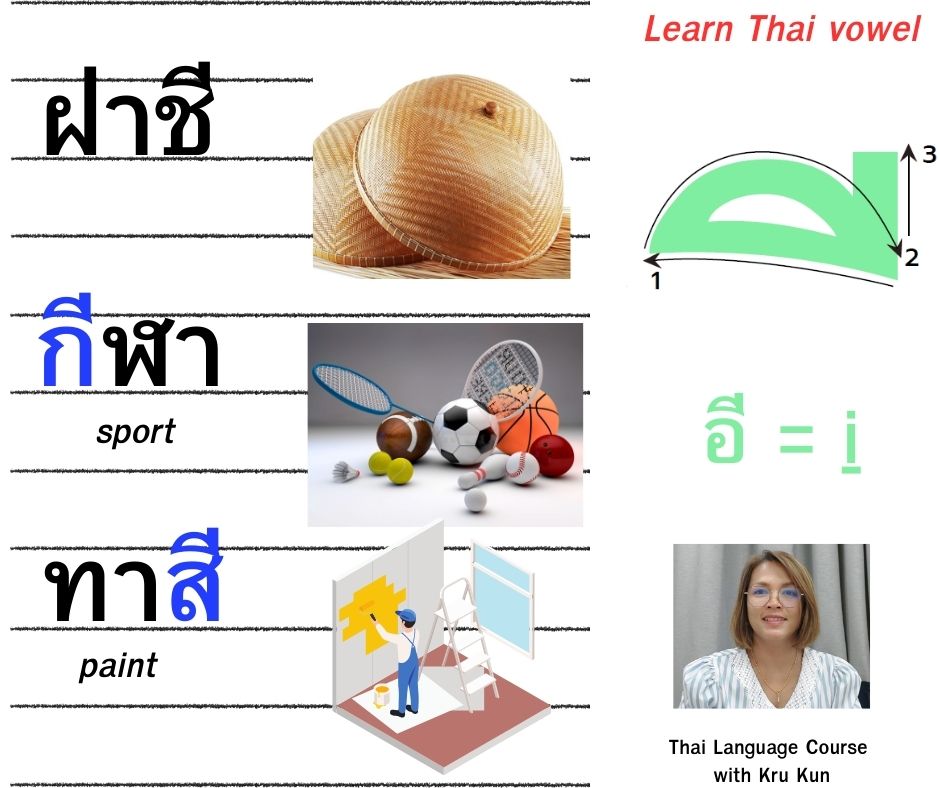 Thai - • สระอี ( ี) is a long vowel in the Thai language. • Represented ...